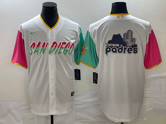 Men's San Diego Padres White City Connect Replica Team jersey
