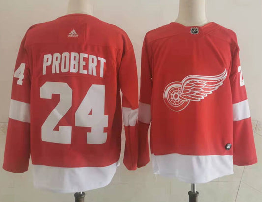 Men's Detroit Red Wings Bob Probert#24 Red Breakaway Player jersey