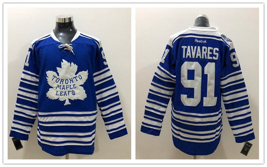 Men's Toronto Maple Leafs John Tavares #91 Blue Breakaway jersey