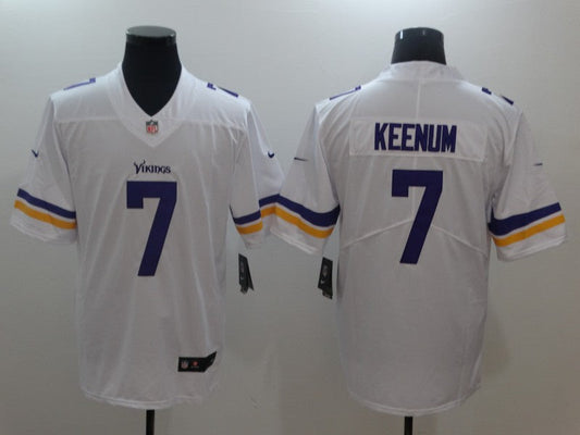 Men's Minnesota Vikings Case Keenum #7 White Game jersey