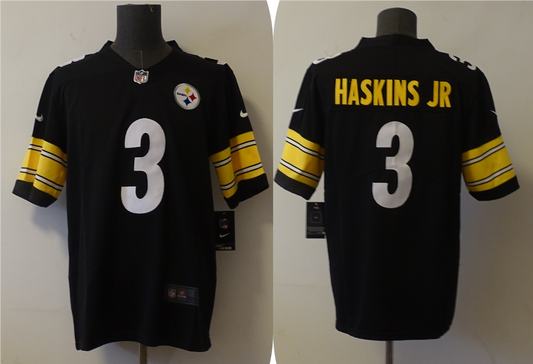 Men's Pittsburgh Steelers Dwayne Haskins Jr. #3 Black Game jersey