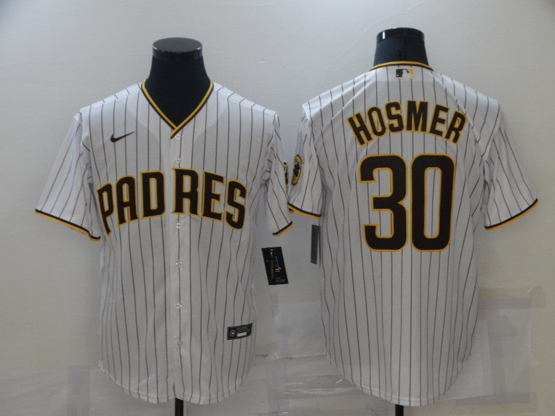 Men's San Diego Padres Eric Hosmer #30 White Stitched jersey