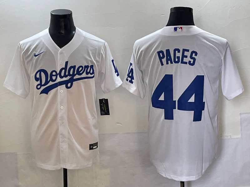 Men's Los Angeles Dodgers Andy Pages #44 White Limited Player Jersey