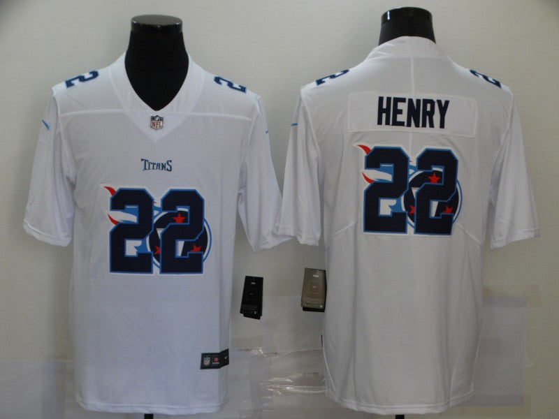 Men's Tennessee Titans Derrick Henry #22 White Game Player jersey