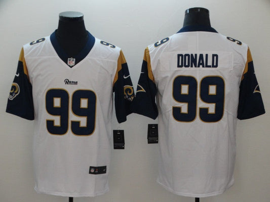 Men's Los Angeles Rams Aaron Donald #99 White Game jersey