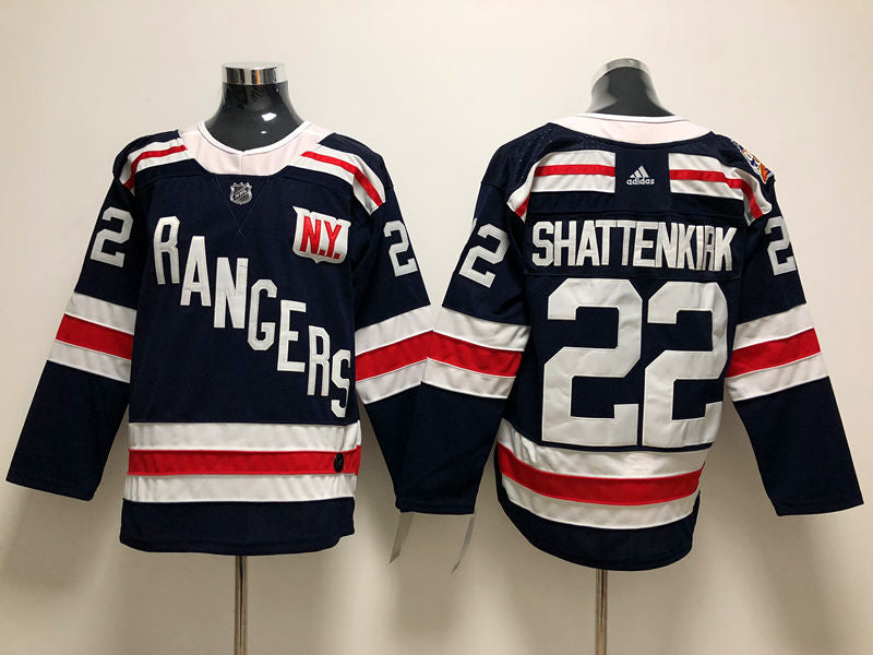 Men's New York Rangers Kevin Shattenkirk #22 Navy Player Game jersey