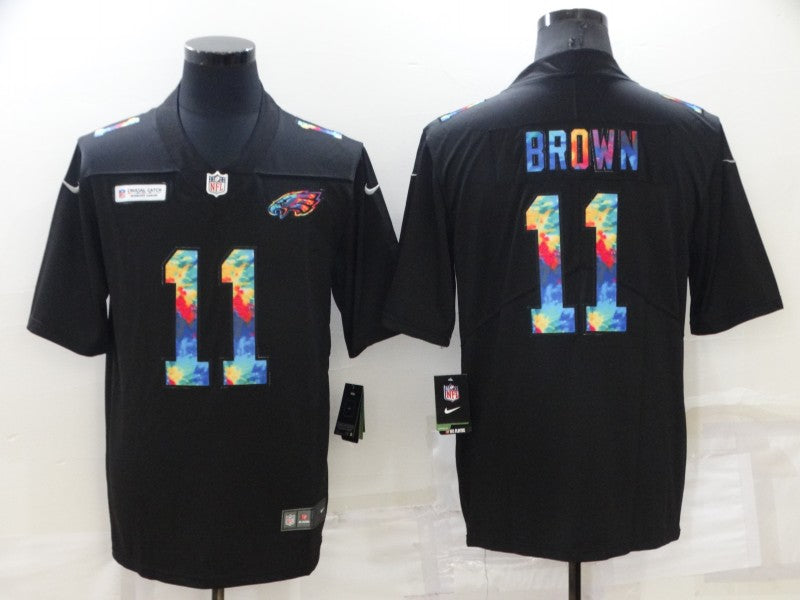 Men's Philadelphia Eagles A.J. Brown #11 Black Alternate Game jersey