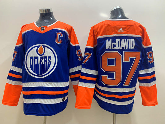 Men's Edmonton Oilers Connor McDavid #97 Blue Breakaway Player jersey