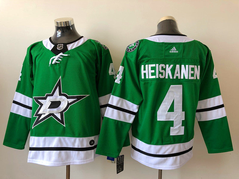 Men's Dallas Stars Miro Heiskanen #4 Kelly Green Home Breakaway Player jersey