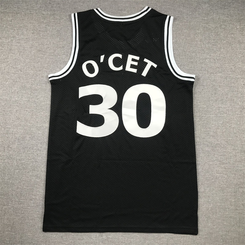 Men's Perc O'Cet #30 Movie Black Basketball Jersey