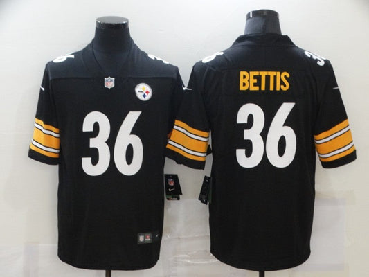 Men's Pittsburgh Steelers Jerome Bettis #36 Black Game jersey