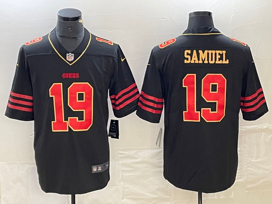 Men's San Francisco 49ers Deebo Samuel #19 Black Vapor F.U.S.E. Limited jersey