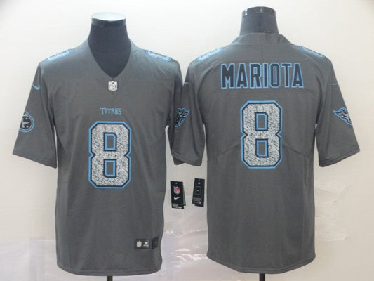 Men's Tennessee Titans Marcus Mariota #8 Gray Game jersey