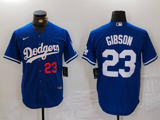 Men's Los Angeles Dodgers Kirk Gibson #23 Royal Limited Player jersey