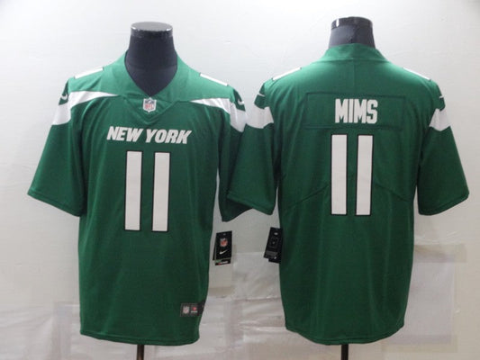 Men's New York Jets Denzel Mims #11 Green Game jersey