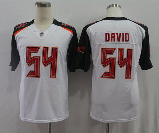 Men's Tampa Bay Buccaneers Lavonte David #54 White Game jersey
