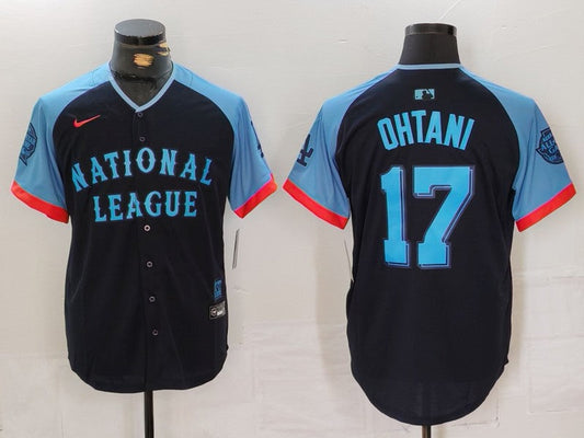 Men's National League Shohei Ohtani #17 Navy 2024 MLB All-Star Game Limited Player jersey