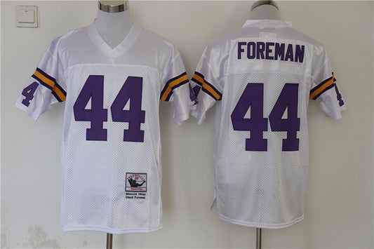 Men's Minnesota Vikings Chuck Foreman Mitchell & Ness White Legacy Replica jersey