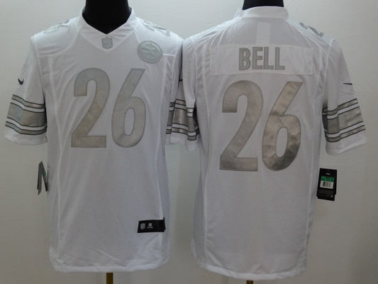 Men's Pittsburgh Steelers LeVeon Bell #26 White Game Player jersey