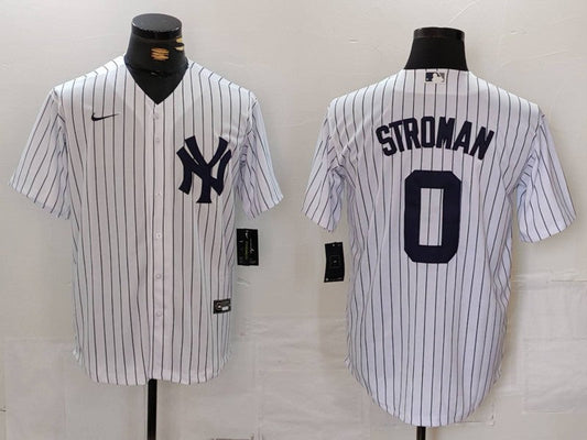 Men's New York Yankees Marcus Stroman #0 White Home Replica Player jersey