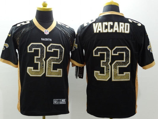 Men's New Orleans Saints Kenny Vaccaro #32 Black Game jersey