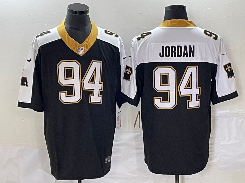 Men's New Orleans Saints Cameron Jordan #94 Black Vapor F.U.S.E. Limited jersey