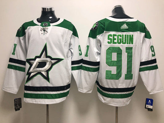 Men's Dallas Stars Tyler Seguin #91 White Breakaway Player jersey