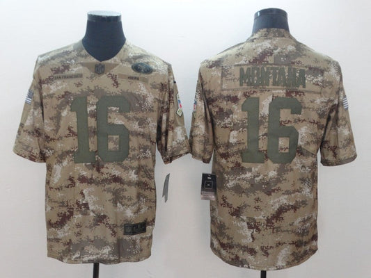 Men's San Francisco 49ers Joe Montana #16 Camouflage Game jersey