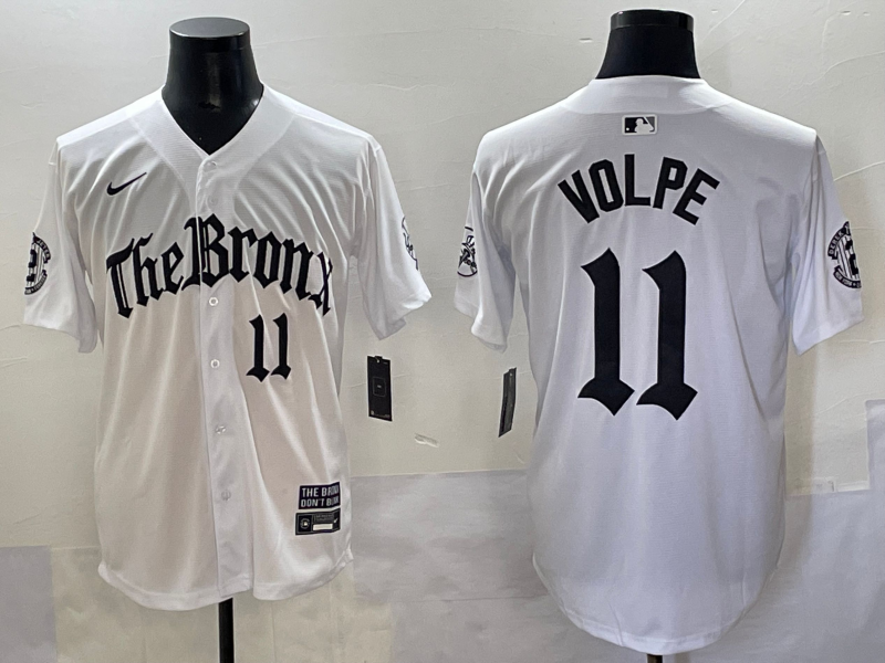 Men's New York Yankees Anthony Volpe #11 White Alternate Limited Jersey