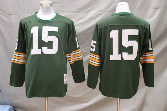 Men's Green Bay Packers Bart Starr Mitchell & Ness Green Legacy Replica Player jersey