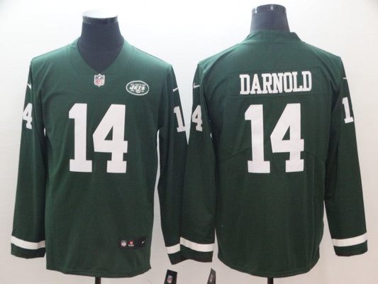 Men's New York Jets Sam Darnold #14 Green Game jersey