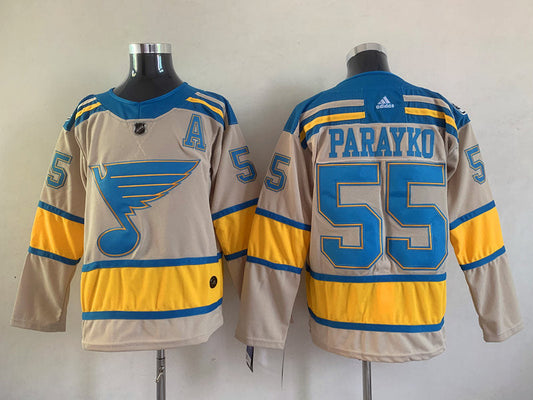 Men's St. Louis Blues Colton Parayko #55 Cream Breakaway Player jersey