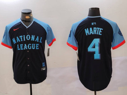 Men's National League Ketel Marte #4 Navy 2024 MLB All-Star Game Limited Player jersey