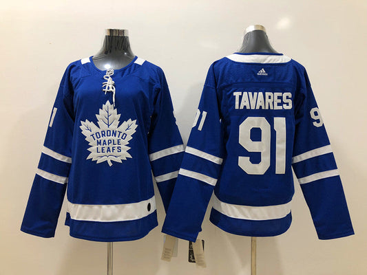 Men's Toronto Maple Leafs John Tavares #91 Blue Authentic Player jersey