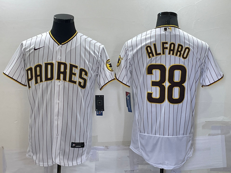 Men's San Diego Padres Jorge Alfaro #38 White Stitched jersey