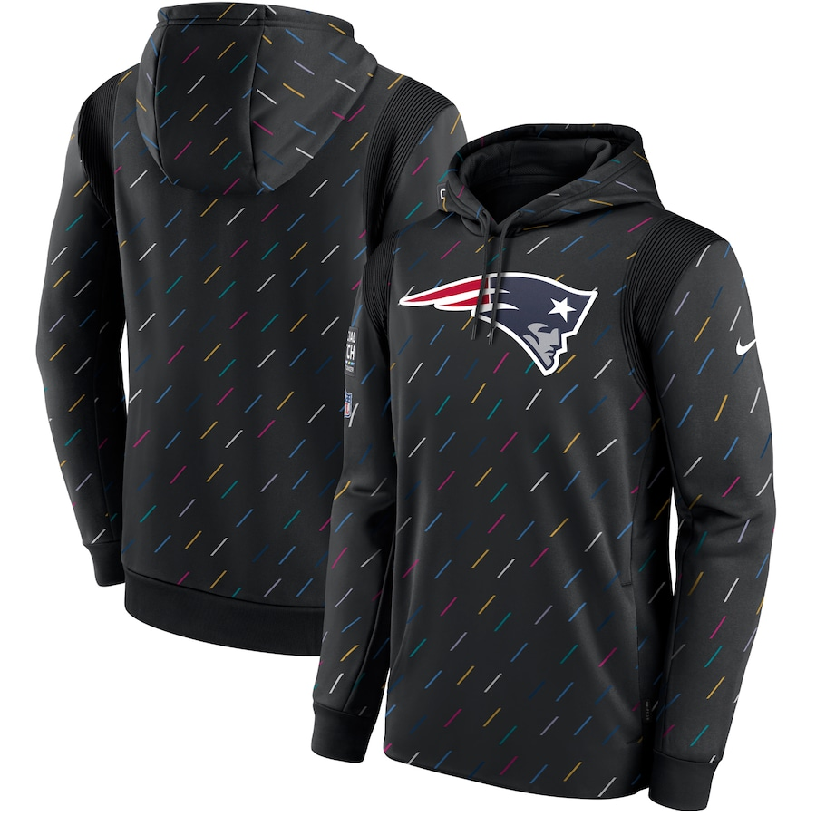 Men's New England Patriots NFL 2021 Salute to Service Hoodie1 Black