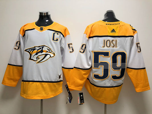 Men's Nashville Predators Roman Josi #59 White Breakaway jersey