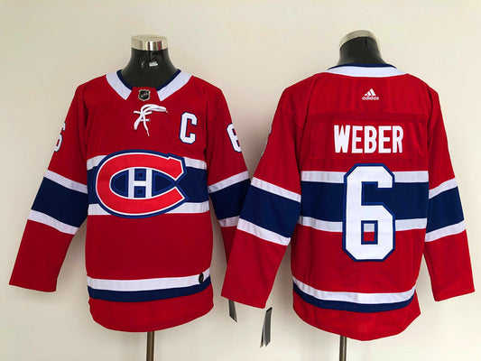 Men's Montreal Canadiens Shea Weber #6 Red Player Game jersey