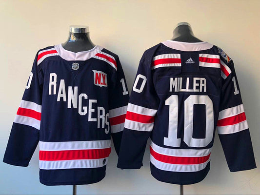 Men's New York Rangers J.T. Miller #10 Navy Player Game jersey