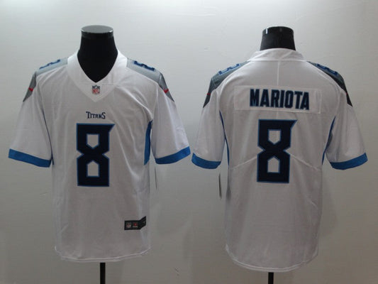 Men's Tennessee Titans Marcus Mariota #8 White Game Player jersey