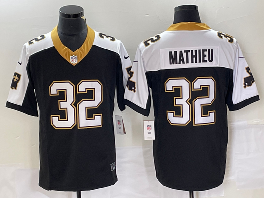 Men's New Orleans Saints Tyrann Mathieu #32 Black Player Alternate Game jersey