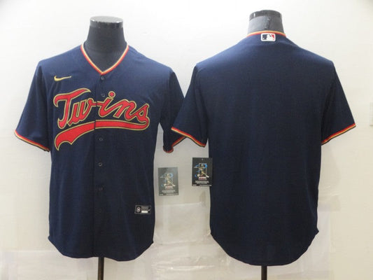 Men's Minnesota Twins Navy Replica Player Blank jersey