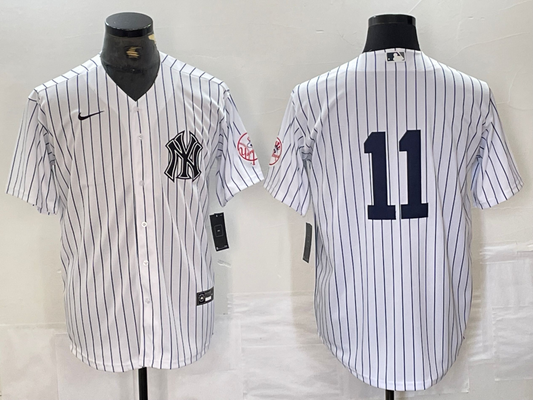 Men's New York Yankees Anthony Volpe #11 White Limited Name jersey